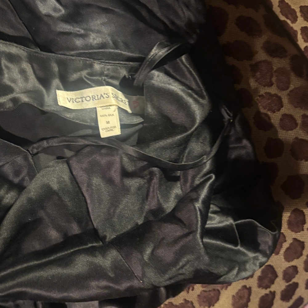 Victoria's Secret Midnight Satin Wrap